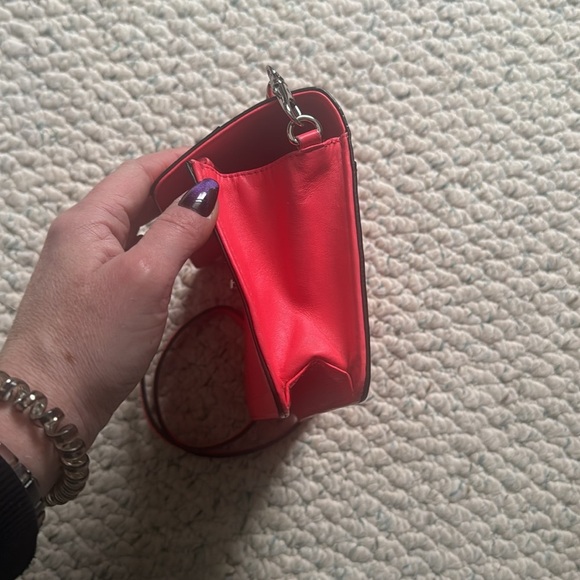 Milly Pink Leather Crossbody Clutch - Picture 11 of 12